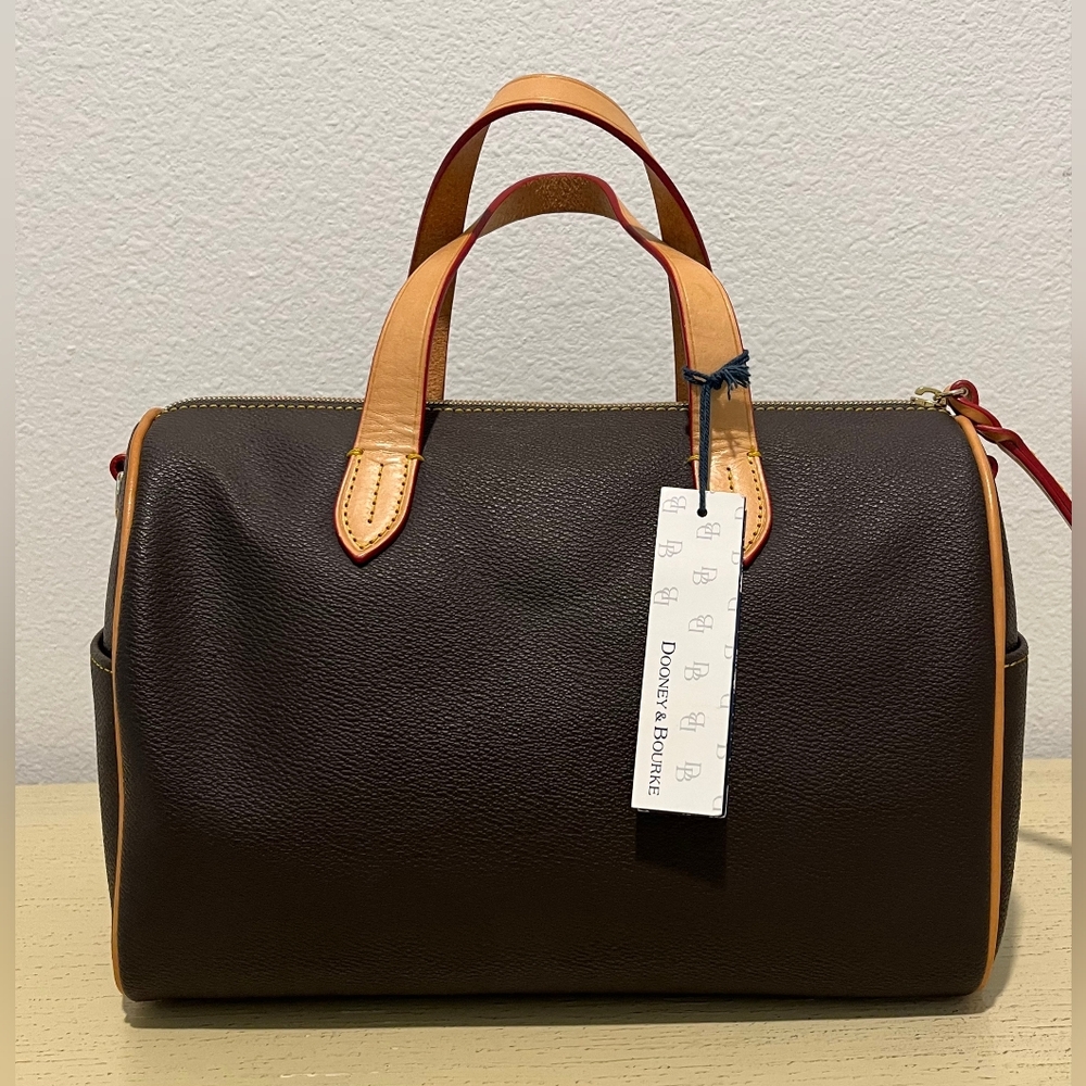 Dooney & Bourke Wexford Leather Olivia Satchel/Shoulder Bag NWT - Picture 3 of 14